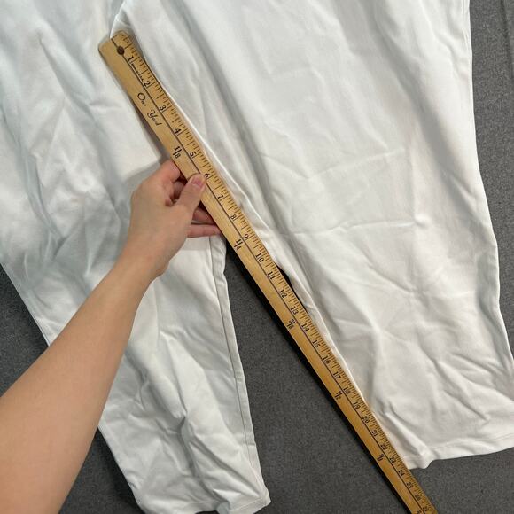 Women with Control Prime Stretch Denim Tummy Control Pant White Petite X-Large - Picture 5 of 10